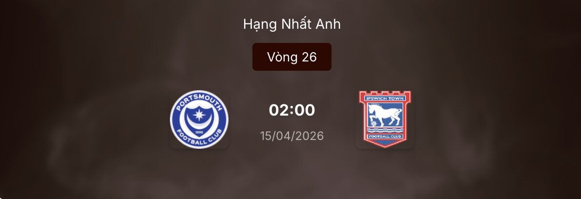 Phân tích kèo nhà cái: Portsmouth vs Ipswich 2h ngày 15/4
