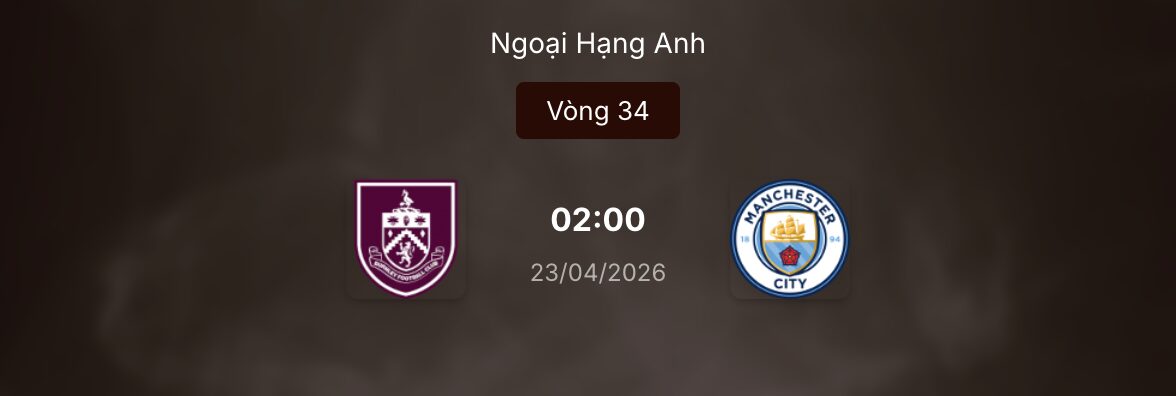 Soi kèo tỷ lệ: Burnley vs Man City 2h ngày 23/4