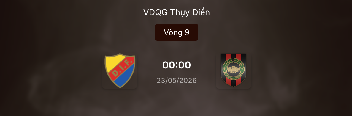 Dự đoán kèo bóng đá: Djurgardens đối đầu Brommapojkarna lúc 0h ngày 23/5