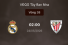 Kèo bóng đá: Real Madrid vs Bilbao 2h ngày 24/5/2026