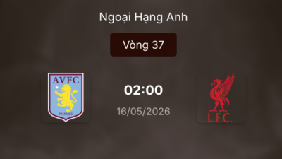 Dự đoán kết quả trận đấu Aston Villa vs Liverpool 2h ngày 16/5