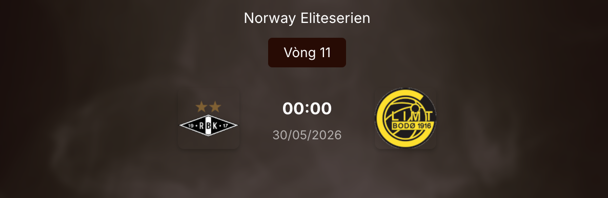 Nhận định kèo Rosenborg vs Bodo Glimt, 0h ngày 30/5/2026