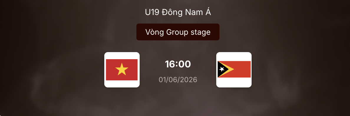Nhận định trận đấu: U19 Việt Nam vs U19 Timor Leste 16h ngày 1/6