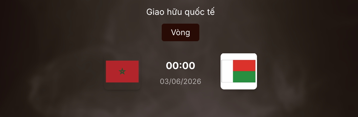 Dự đoán tỷ số Morocco vs Madagascar 3/6/2026