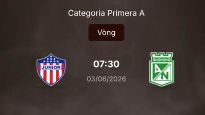 Nhận định trận đấu Junior vs Atletico Nacional: Cuộc chiến nảy lửa tại VĐQG Colombia